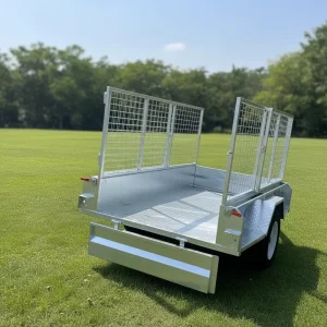Small Light Weight Easy Towed Car Trailer 6×4 Fully Welded Single Axle Box Trailer