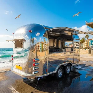 Small Mobile Electric Snack Machines Fast Food Container Trucks Truck Trailer with Full Kitchen for Food Shop in Usa