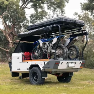 Small Off ATV UTV Motorcycle Toy Hauler RV Campers Lightweight Aluminum Motorbike Toy Haulers Travel Trailer