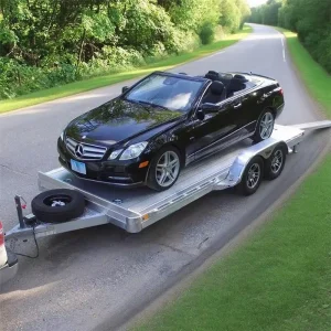Small Race Car Tow Dolly Carrier Towing Trailer 750Kg Steel Aluminum Car Transport Hauler Semi Trailer Trailers