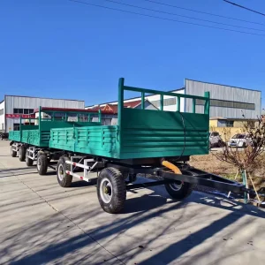 Small Utility 4 Wheel Dump Trailer