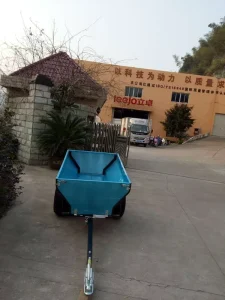 Small Utility ATV Dump Steel Trailer with 500kg Capacity for Farm and Garden Use