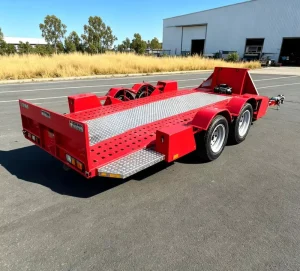 Small Utility Motorcycle Trailer for ATVs Dirt Bikes 1-5 Ton Capacity Anti-Rust Coating Wheel