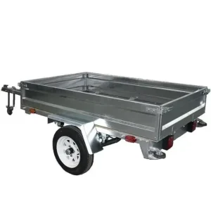 Space saving Mobile 6×4 Car Carrier Transport Galvaniszed Cargo Utility Trailers with Single Axle for Sale