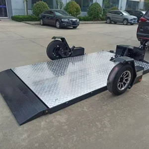 Spring Shock Absorption Drop Deck Car Trailer Forklift Trailer Car Trailer