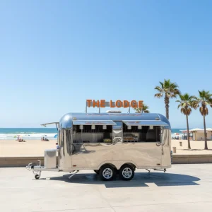 Stainless Steel BBQ Smoker Food Truck Trailer for Candy & Chips Retail with Rust Resistant Design and 2 Year Warranty