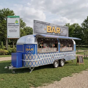 Stainless Steel Mobile Food Truck Fully Equipped Custom Mobile Kitchen Fast Food Trailer Factory Direct Commercial Food Cart