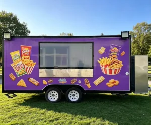 Stainless Steel Rust Resistant Beer Trailer Fast Food Mobile Dining Car Flexible Customization Professional Design Easy Assembly