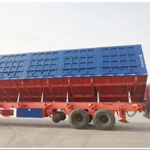 Stake Semi Trailer 40T Certified for Bulk Cargo Transport with Heavy Duty Steel Structure