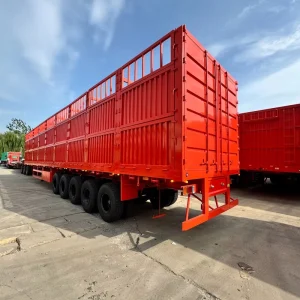 Stake Semi Trailer 40T Certified for Bulk Cargo Transport with Heavy Duty Steel Structure