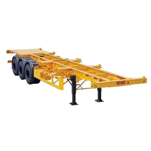 Steel 2axle 3axle 4axle 40ft 20ft Container Chassis Skeleton Semi Trailer 40T Payload