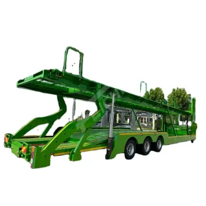 Steel 3 axle 60 Ton Payload Car Semi Trailer European Standard Car Transporter Semi trailer