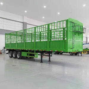 Steel Bulk Cargo Goods Transport Fence Semi Trailer Heavy Duty 60-80 Ton Payload Customizable Size