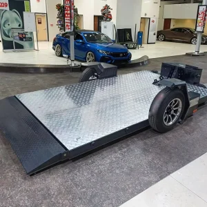 Steel Car Drop Deck Single Axle Small Race Car Hauler Trailer