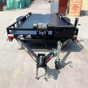 Steel Car Hydraulic Trailer Low Tilt 2 Tonne Tandem with Electric Air Brake Heavy Duty