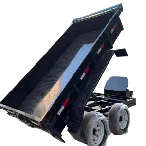 Steel Construction Two Axles 2500 kg Load Capacity 10×5 Tipper Farm Trailer for Sugar Cane Transport