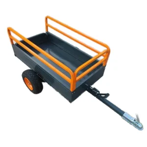 Steel Dump Trailer Multi Purpose Pull behind for ATV UTV Lawn Mower Cargo and Utility Trailers