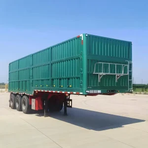Steel Enclosed Van Box Semi Trailer Truck Trailer with 3/4 Axle 20-80T Payload Customizable Color Size