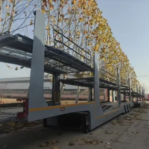 Steel Heavy Duty 8 Car Hauler Semi Trailer with 25001 30000kg Payload