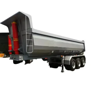 Steel Hydraulic 3 Axle Tipper Semi Trailer 70 Ton Heavy Duty Dump Trailer