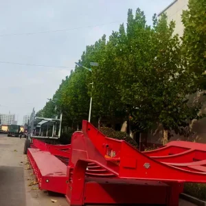 Steel Lowbed Semi Trailer Heavy Cargo Transport Truck Trailers 60000kg Payload 17000x3000x3400mm