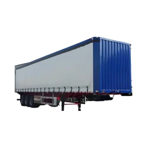 Steel Material 3 Axles 40FT Customizable Size Curtain Side Sliding Side Loading Dry Van Semi Trailer 30 50 Tons