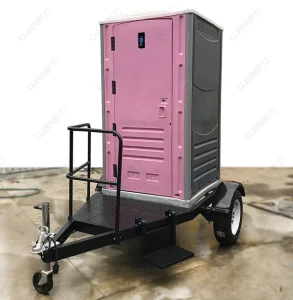 Steel Portable Toilet Trailer With Hand Sanitation Station Eco-Friendly Durable For Outdoor Use