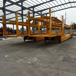 Steel Semi-Trailer 3-Axle 40T Max Payload Small Car Carrier Trailer for Sale 6-wheel 8-wheel transport vehicles