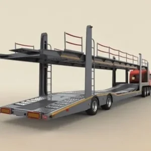 Steel Semi-Trailer High-Capacity Car Carrier for Auto Dealership Vehicle Pickup and Commercial Delivery
