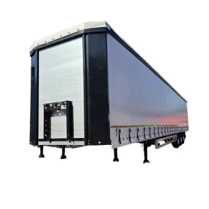 Steel Side Curtain Semi Trailer with Air Suspension Cargo Utility Trailers