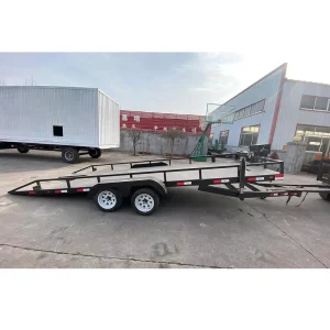 Steel Slanted Tilt Deck Car Hauler Trailers To Pull Cars Mini Excavator Forklift For Sale