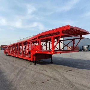 Steel Truck Trailer Semi Trailer 8 10 Units 40T with Jost Dual speed Landing Gear 12r22.5