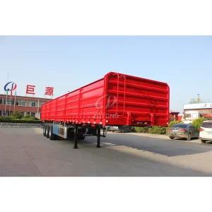 Steel Utility Trailer Cargo Trailer with Side Wall Semi Trailer Design