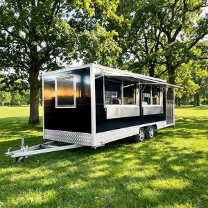 Street Outdoor Fast Food Carts Food Truck Trailer with Mobile Kitchen Trailer with Kitchen Equipments
