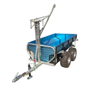 Supplier High Quality Farm Tandem Timber Trailer Dump Trailer A01 3E