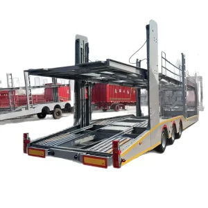 Supplier Light Duty Vehicle Transport Cages Heavy Duty Reinforced Double Deck Car Carrier Trailers Passenger Transport Vehicles
