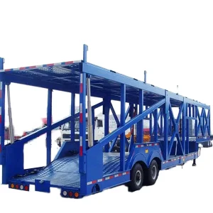 T700 Q345 Steel 3 Axle Heavy Duty Car Transport Semi Trailer 30 Ton Payload Mechanical Air Suspension Standard