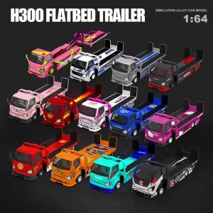 TIMEMICRO COOLCAR 1:64 Diecast Car H300 Trailer Metal Truck High Quality Hobby Grade Collection Alloy Model