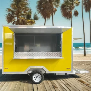 The 10ft Most Popular Mobile Food Trailer Hot Dog Cart and Ice Cream Cart for Outdoor Street Use