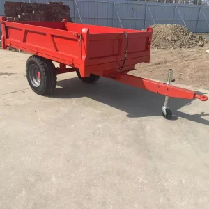 Thickened Steel Frame Hydraulic Dump Agricultural Trailer for Orchard Transportation