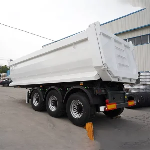 Three-Axle High-Strength Heavy-Duty Rear-Dump Tipper Trailer Payload for Special Transport