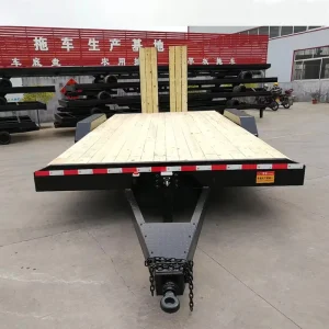 Three Horses 3000 kg Steel Double Axle Utility Car Trailer with Brakes Lightweight Design and Ramp