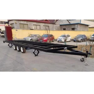 Three Horses Customization Steel Aluminum Chassis Container House Trailer 1 7 Ton Payload Capacity CE Certified Hot Dip Electric