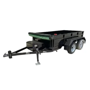 Three Horses Farm Hydraulic 4.8 Ton Steel Galvanized Tractor Dump Trailer with Electric Brake for Pickup