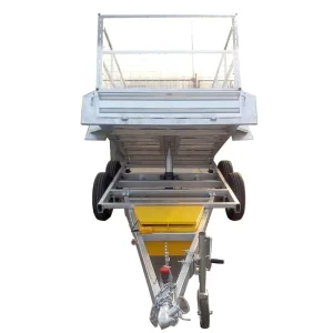 Tipping Box Cage Trailer with Tipper Function