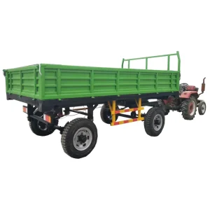 Top Quality 4 Wheel 3-10 Ton Agriculture Farm Trailers Hydraulic Dump Tractor Trailer