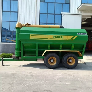 Tow Behind 20m Grain Bin Agriculture Trailer with Pump Gearbox for Grain Harvest