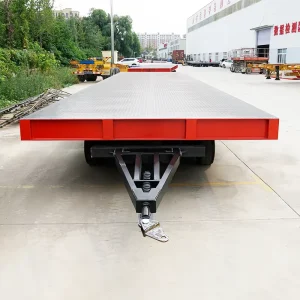 Towing Flatbed Trailer Heavy-duty Workshop Forklift Trailer Large-tonnage Transport Vehicle Haulage Truck Manganese Steel
