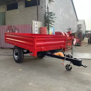 Tractor Mounted Trailer 2 3 Ton Farm Cargo Trailer Tractor Tow Dump Trailer for Agricultural Transport