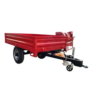 Tractor Tipping Farm Trailer Heavy Duty Hydraulic Dump Trailer for Agricultural Crop & Fertilizer Transportation
